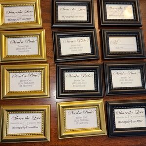 Picture frames 12 total in lot placecard holder 4 x2.75”